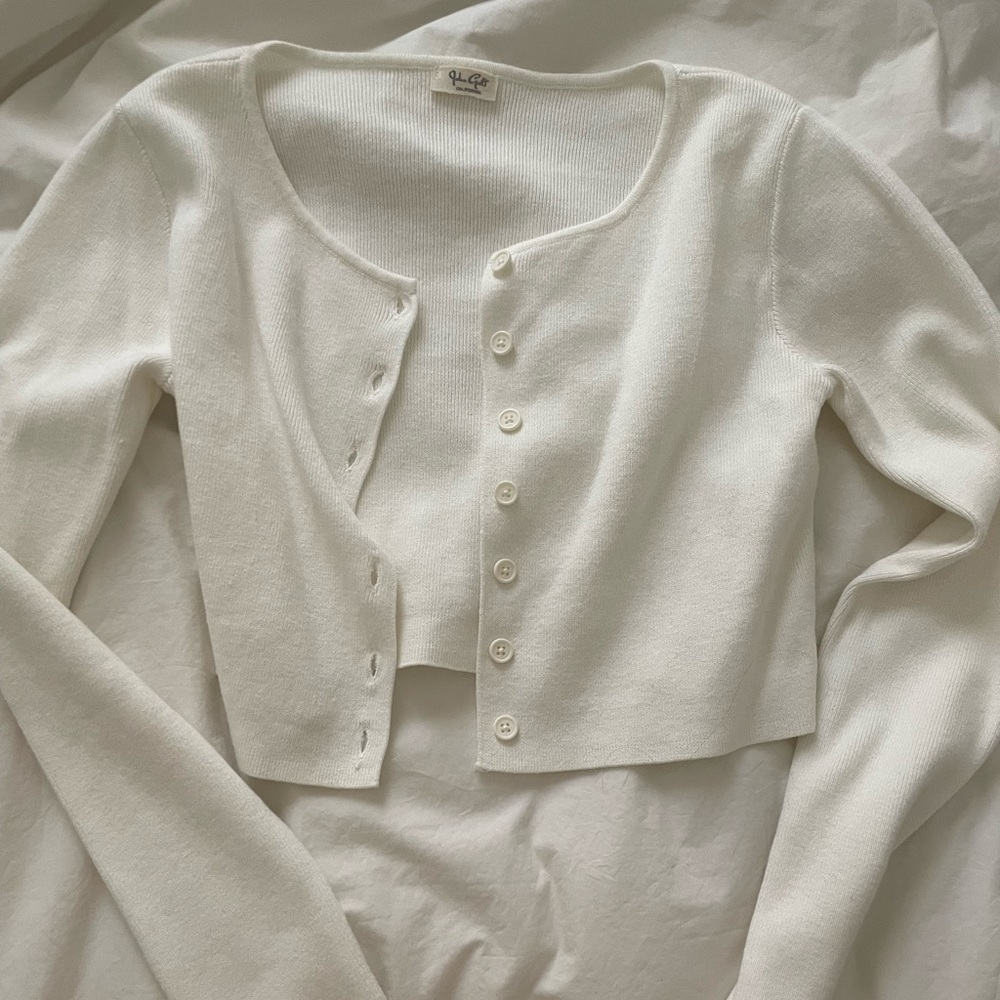 90s Cropped Cardigan